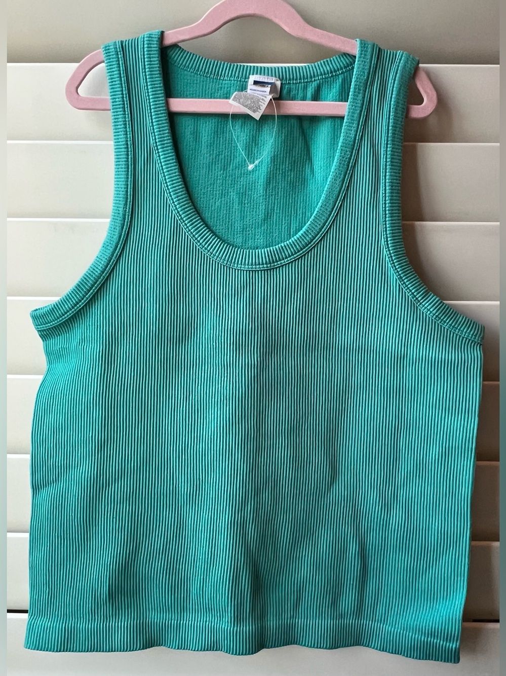 Old Navy New XL XXL Tall Ribbed Tank Top - Teal Green